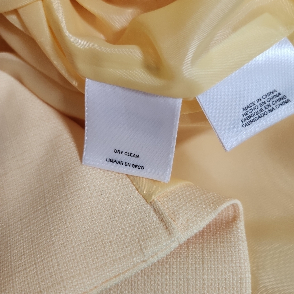 NWT Kasper Yellow and Black Blazer Professional Tailored Design Size 6 - Picture 7 of 10